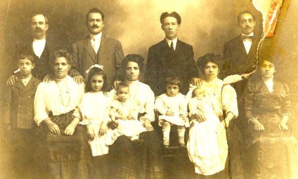 My grandfather is the boy on the far left of this photo, which was taken about the time that they went back to Italy